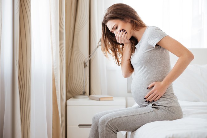 Morning sickness is feeling like throwing up, also called nausea, and throwing up, also called vomiting, that occurs during pregnancy.